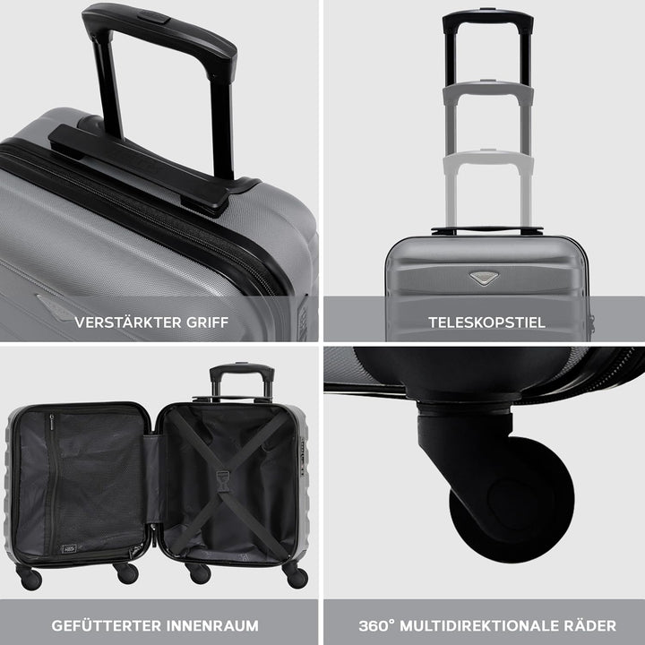 Flight Knight ABS-hartschalenkoffer Kabinen- Und Handgepackoptionen, Die Fur Uber 100 Fluggesellscha
