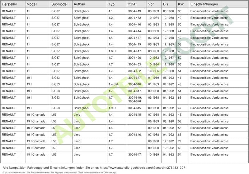 Brembo 08.2958.14 Bremsscheibe - Paar