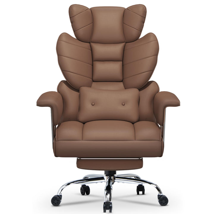 rattantree Bürostuhl mit Fussstütze, Ergonomischer Schreibtischstuhl mit Zusätzlichem Lordosenstützk