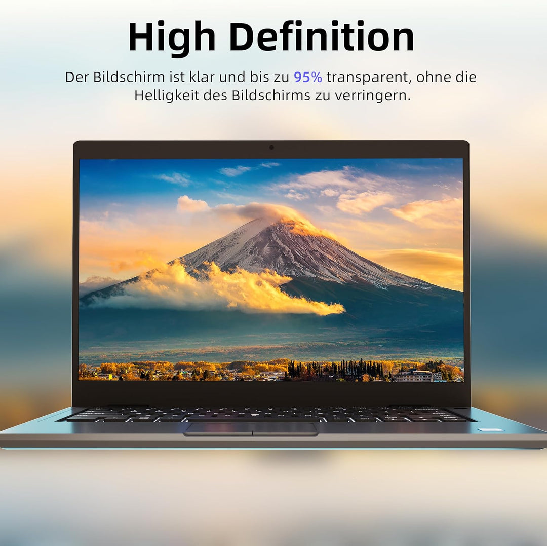 2 Stück Blaulichtfilter Displayschutzfolie für 13.3 Zoll 16:9-Seitenverhältnis Laptop Bildschirm, An