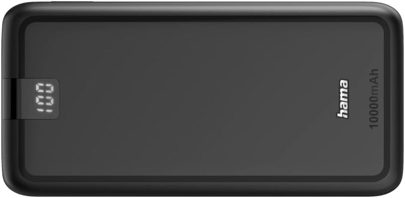 Hama Powerbank Performance 10 10000mAh (externer Akku mit 1x USB C + 2x USB A, Power Pack zertifizie