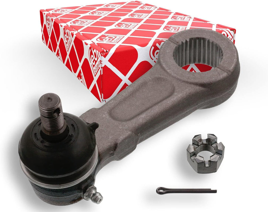 febi bilstein 41308 Lenkstockhebel mit Kronenmutter und Splint , 1 Stück