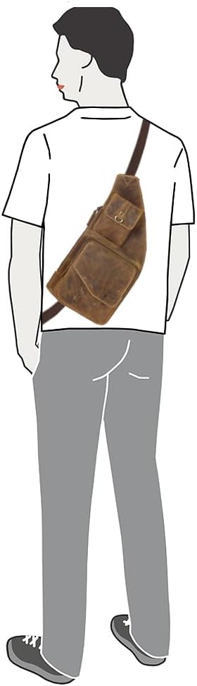 Greenburry Vintage Body-Crossover Bag-4 1559, Umhängetasche Braun, Braun