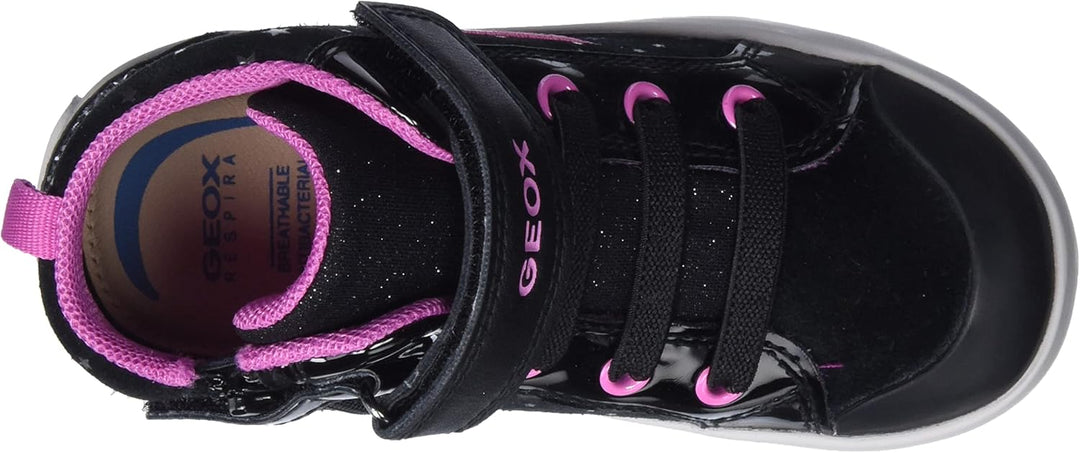 Geox Mädchen B Kilwi Girl B Sneakers 21 EU Black Fuchsia, 21 EU Black Fuchsia