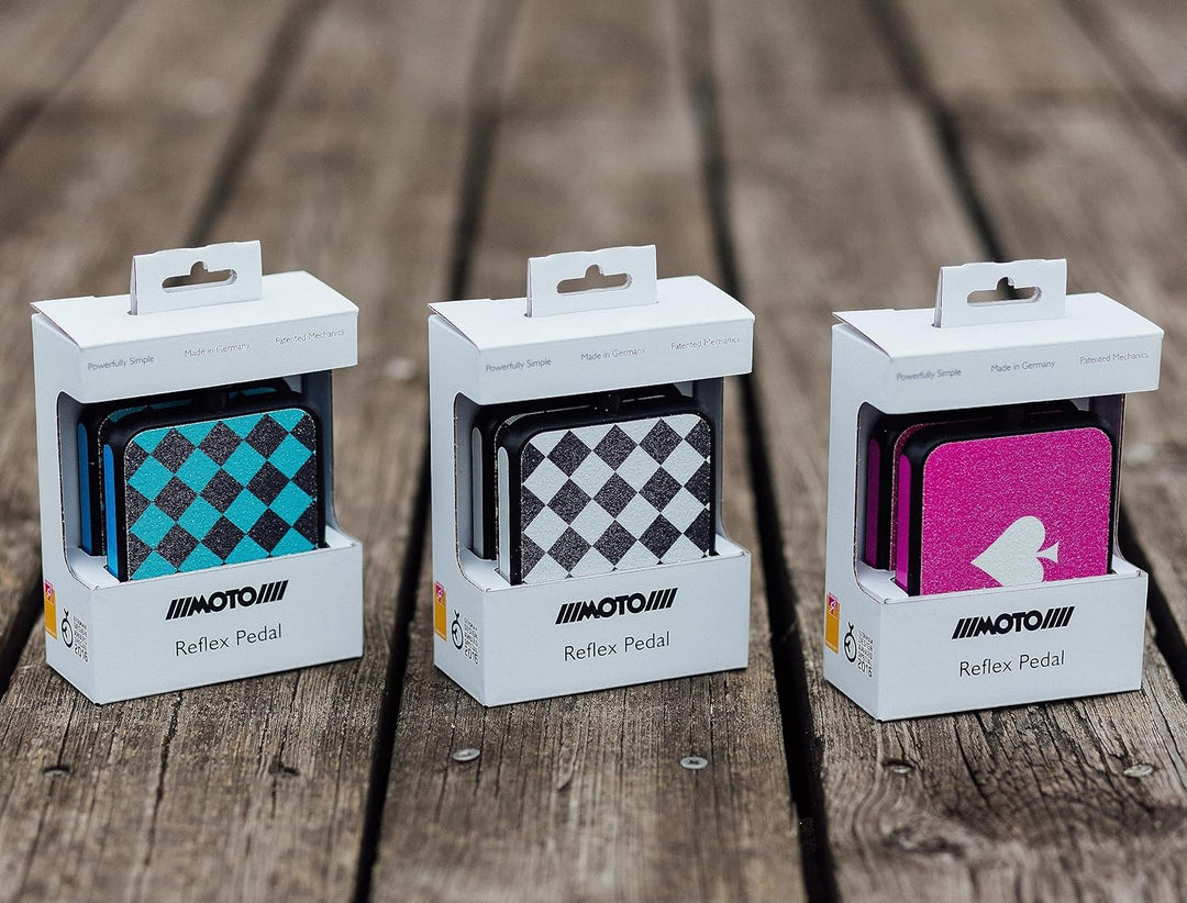 MOTOBICYCLES Reflex Urban Pedal Checker - das ultimative Pedal für alle Schuharten, für Gravel Bike,