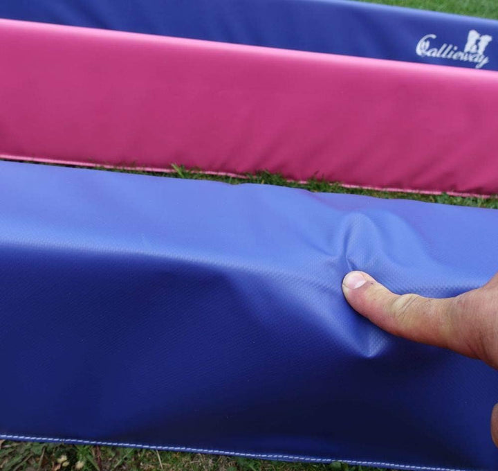 Callieway® Agility Soft-Weitsprung Sosipiri - Agility Long-Jump - FCI konform (blau/Himbeer ohne Eck