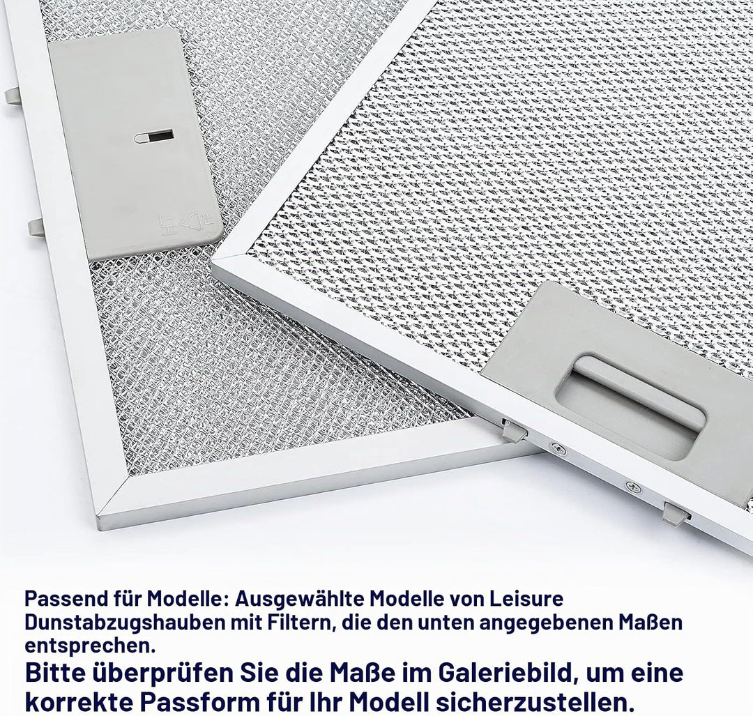 Antoble Aluminium-Fettfilter Austauschfilter Dunstabzugshauben für Küchenabzugshauben 320 x 260mm(2