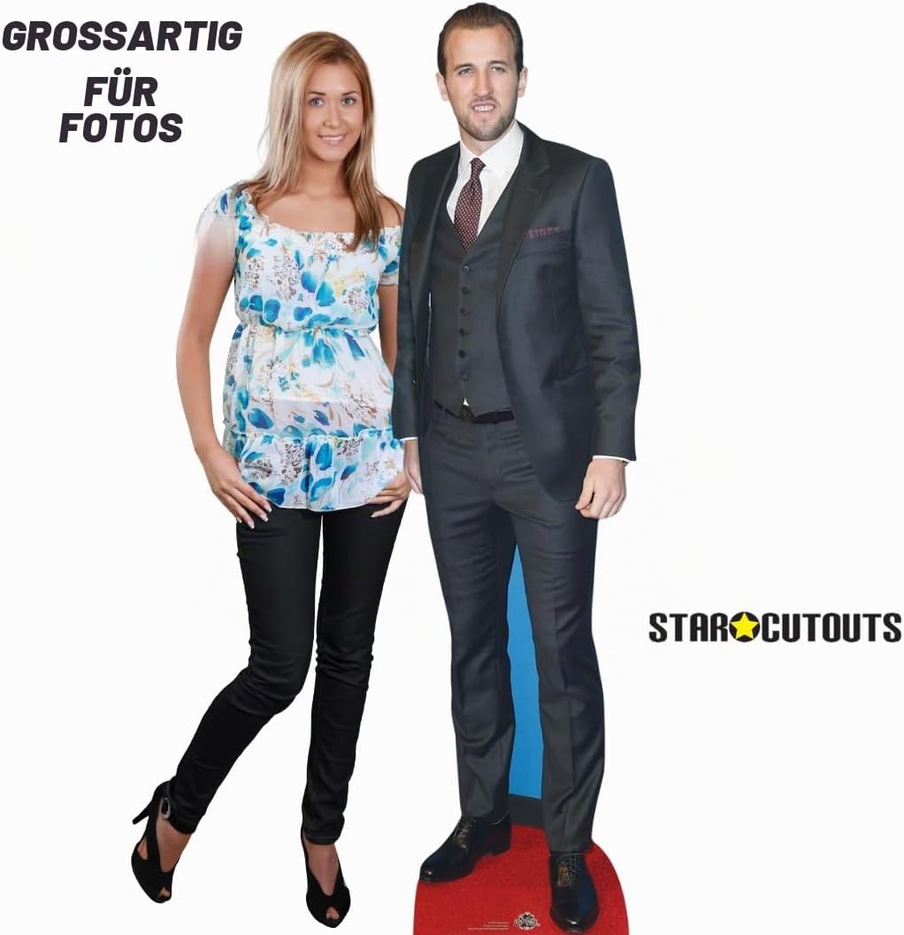 STAR CUTOUTS Supernatural Pappaufsteller Harry Kane, lebensgross, mit Mini-Tischplatte, Pappe, Mehrf