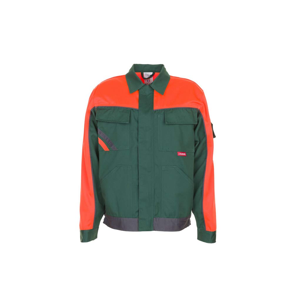 Planam Grösse 68 Herren Visline V1 Bundjacke grün orange schiefer Modell 2412