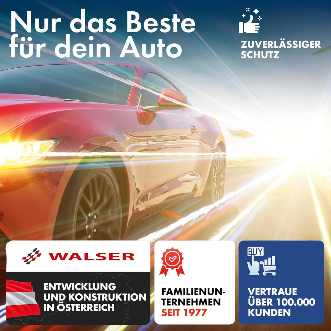 WALSER Abdeckplane Auto All Weather, Transporter Abdeckplane wasserdicht, 100% wetterfeste Bus Autop