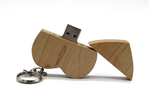 A Plus+ 10 Stück USB 3.0 Stick 16GB Holz Herz Speicherstick USB 3.0 USB-Flash-Laufwerk Memory Stick