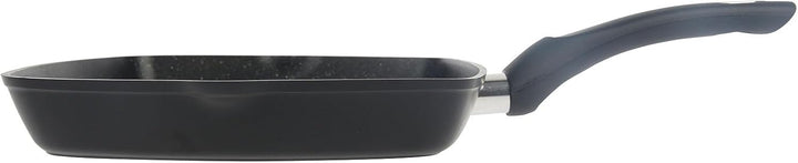 Crealys 529426 Grillpfanne aus geschmiedetem Aluminium, 24 x 24 cm, Produktreihe Granity, Antihaftbe