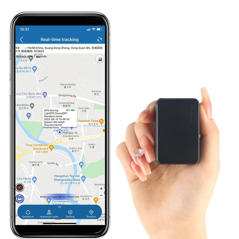Winnes GPS-Tracker Echtzeit-Tracking Abonnement Mini GPS Tracker mit Magnet enthält mehrere Alarme G