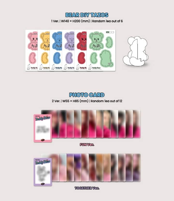 STAYC - TEDDY BEAR 4th Single Album+Folded Poster (FUN ver, 1 Folded Poster)