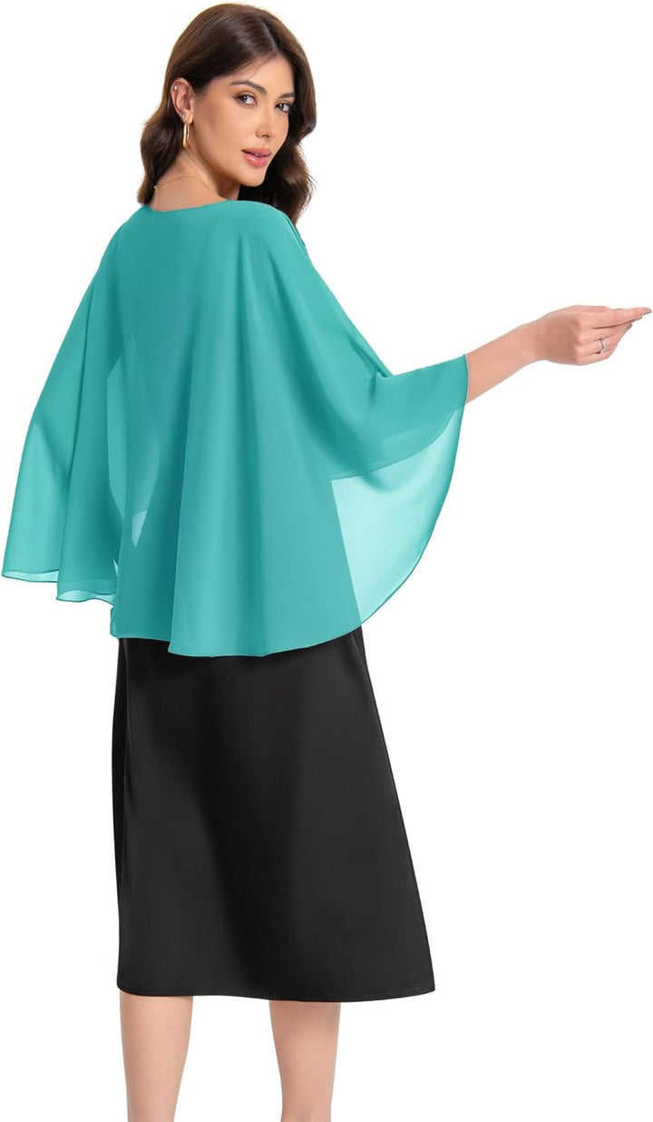 Baoqiya Damen 100 cm Einheitsgrösse Türkis/Ausflug, einfarbig (Getaway Solids), Einheitsgrö