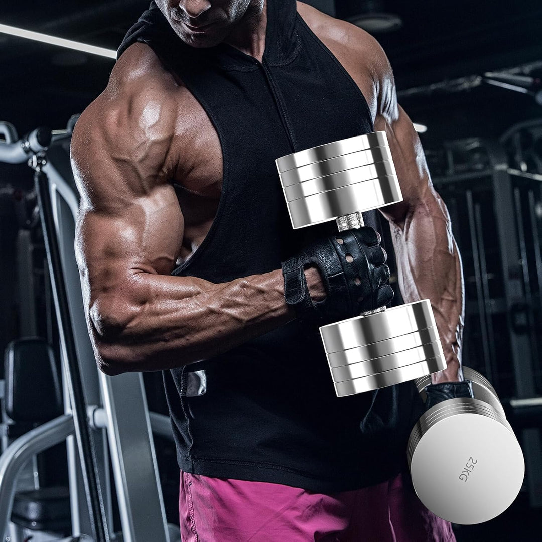 Dripex Hanteln Set, Hantel 2er Set oder Einzeln aus Stahl 2,5kg, 5kg, 7,5kg, 10kg, 15kg, 25kg, 30kg,