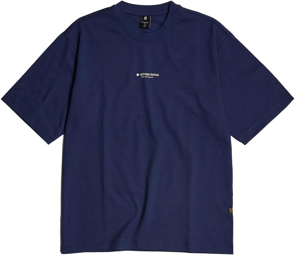 G-Star Herren Overdyed Center Chest Boxy T-Shirt L Blau (Imperial Blue D24780-c336-1305), L Blau (Im