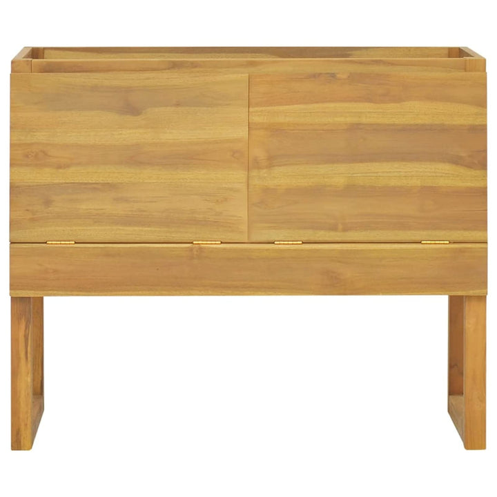 Tidyard Badschrank Unterschrank Waschbeckenunterschrank Badschrank Badmöbel Massivholz Teak 45x45x75