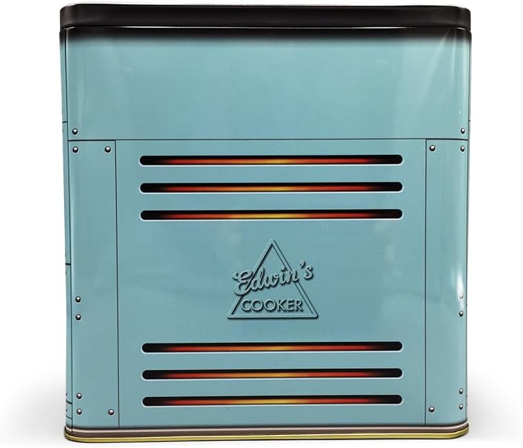 Nostalgischer Backofen blau - Dose in Form eines nostalgischen Backofens mit vielen Details - Keksdo
