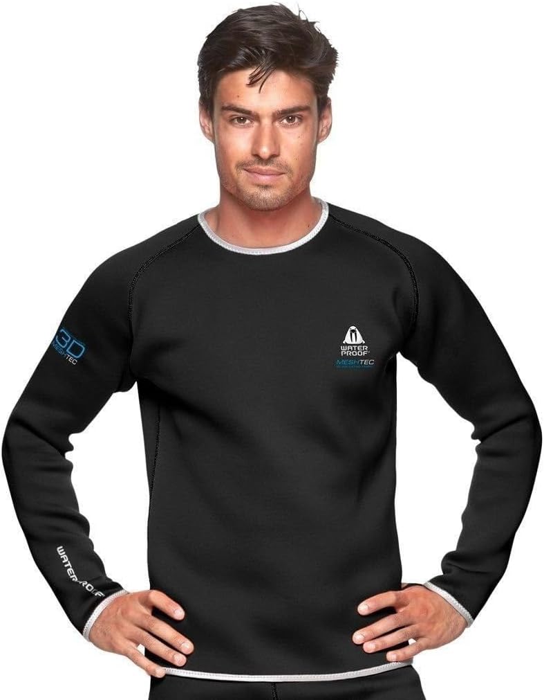 Waterproof MESHTEC 3D Shirt Herren Unterzieher Pullover für Trockentauchanzug M-L, M-L