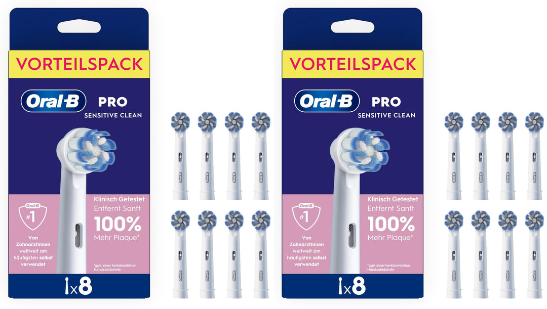 Oral-B Pro Precision Clean Aufsteckbürsten für elektrische Zahnbürste, 8 Stück, Zahnreinigung mit in