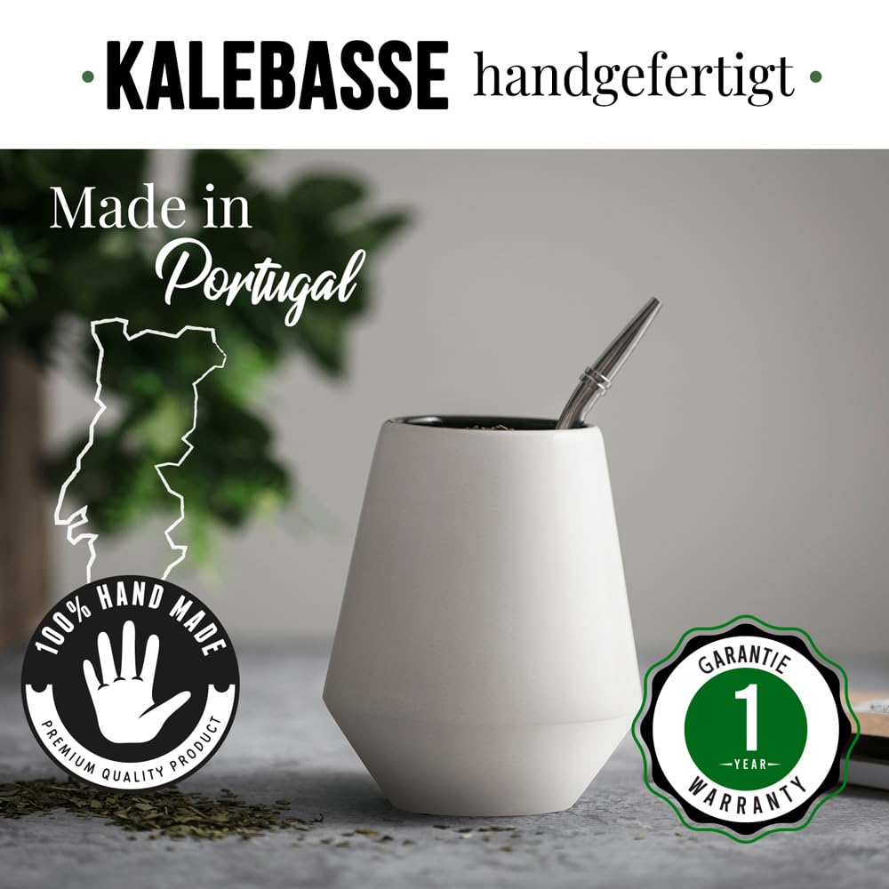 Origeens Mate Tee Set mit Mate Becher, Bombilla, und Bio Yerba Mate Tee | Design Mate Tee Becher aus