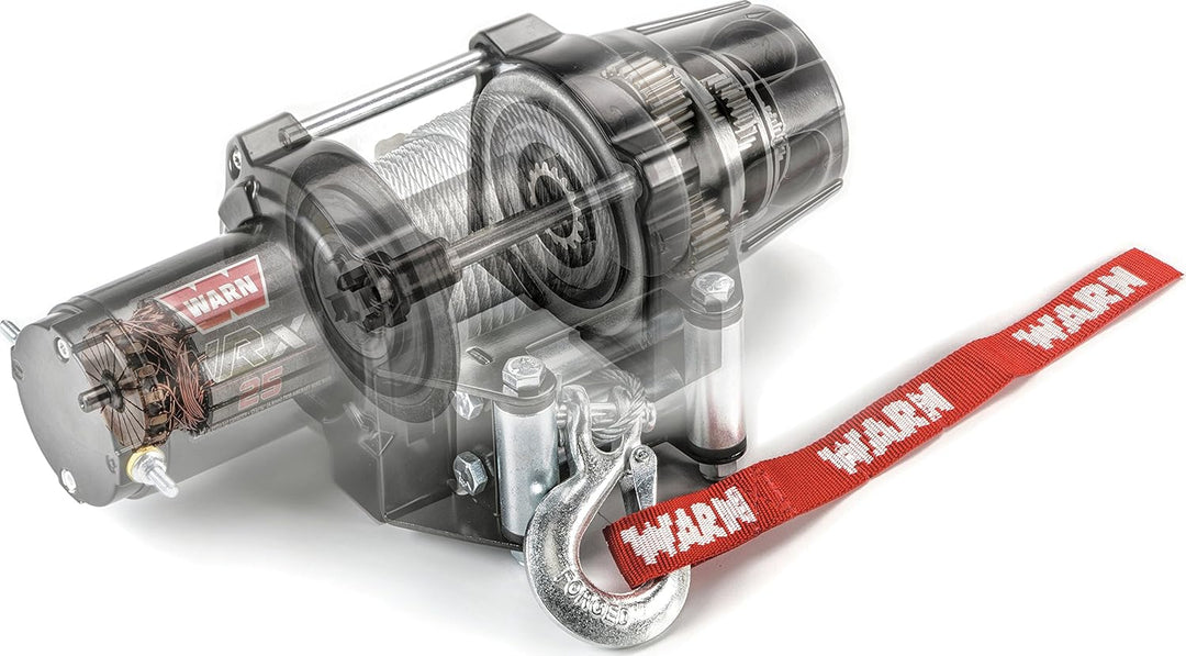 Warn 101040 VRX 45-S Powersports Seilwinde mit Lenkerschalter und synthetischem Seil: 0,6 cm Durchme