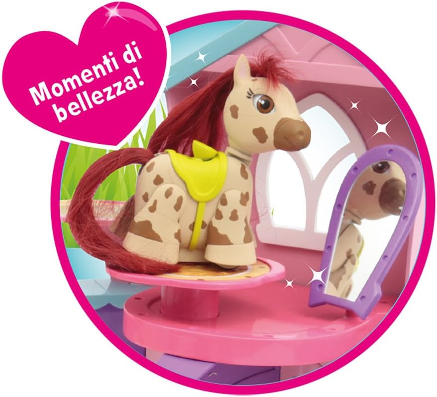 Giochi Preziosi PTN03000, Spielset Ranch mit 1 Pony, Mehrfarbig