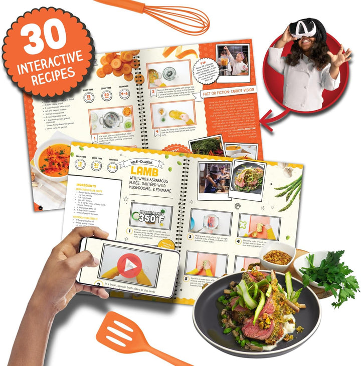 Abacus Brands VR MasterChef Junior – Virtual Reality Kinder-Kochbuch und interaktives Essen, Wissens