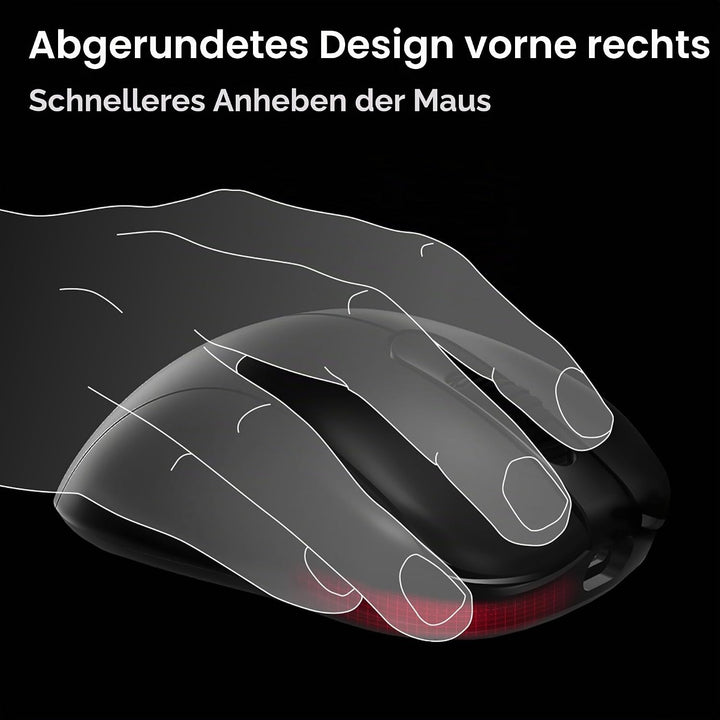 BenQ Zowie EC3-DW Kabellose 4K-Maus für E-Sport, Sportwissenschaft, optimierter 4K-Empfänger, 59 g,