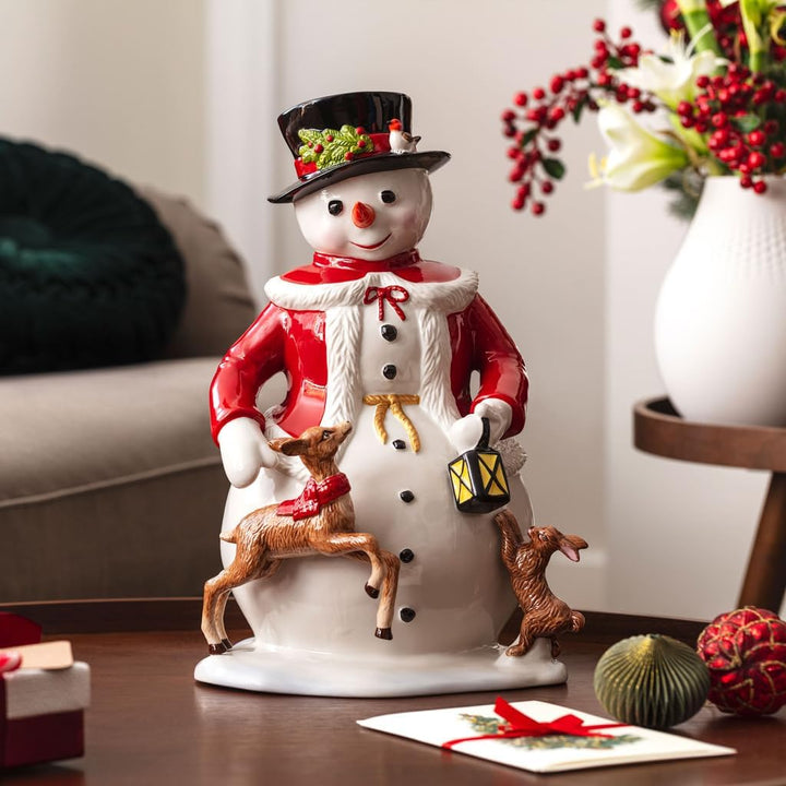 Villeroy & Boch – Christmas Toy's Figurine "Schneemann" Bunt, Figur Weihnachten, Handbemalte Schneem