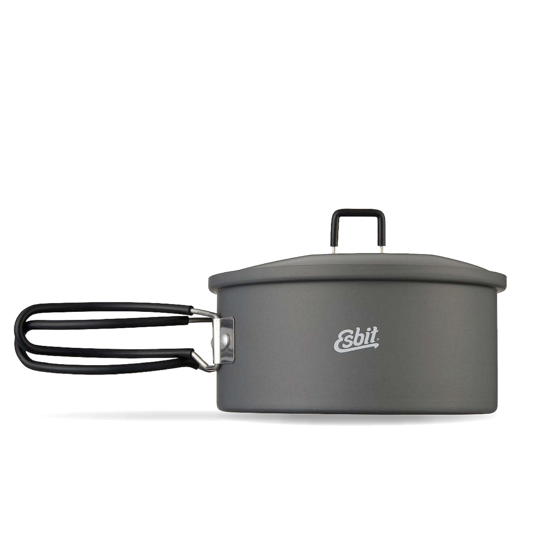 Esbit Outdoor Kochtopf 1100 ml - Camping Topf aus hartanodisiertem Aluminium - inkl. Deckel mit prak