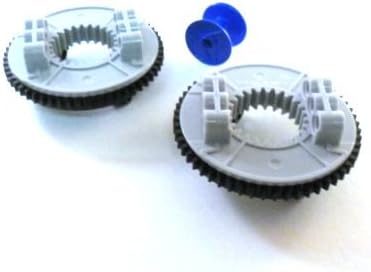 LEGO Technic - 2 Drehkränze zweifarbig in schwarz / neuem hellgrau
