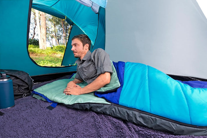 Bestway 2-in-1-Schlafsack Wanderlite mit integrierbarer, aufblasbarer Isomatte 203 x 75 x 9 cm