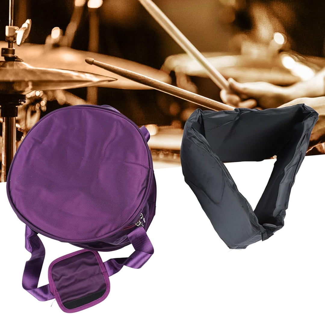 SEAFRONT Lila Kristall-Klangschalen-Etui, Verdicktes Design, Musikschalen-Tasche mit Doppelreissvers