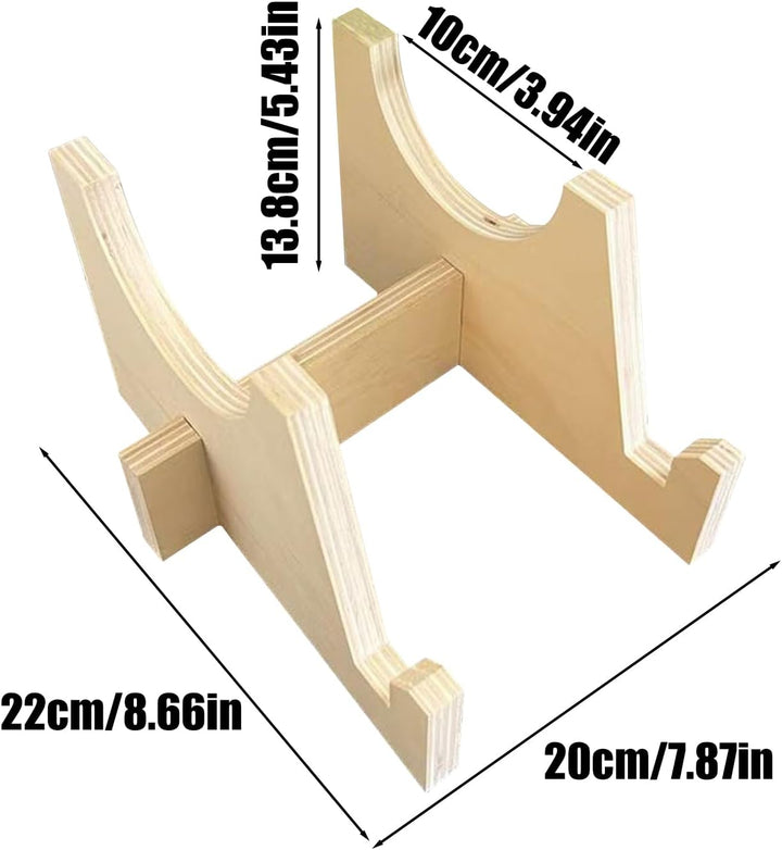 Balance Board Aufbewahrungsregal aus Holz, Rollbrettständer, Trainingsständer mit stabilem Holzrahme