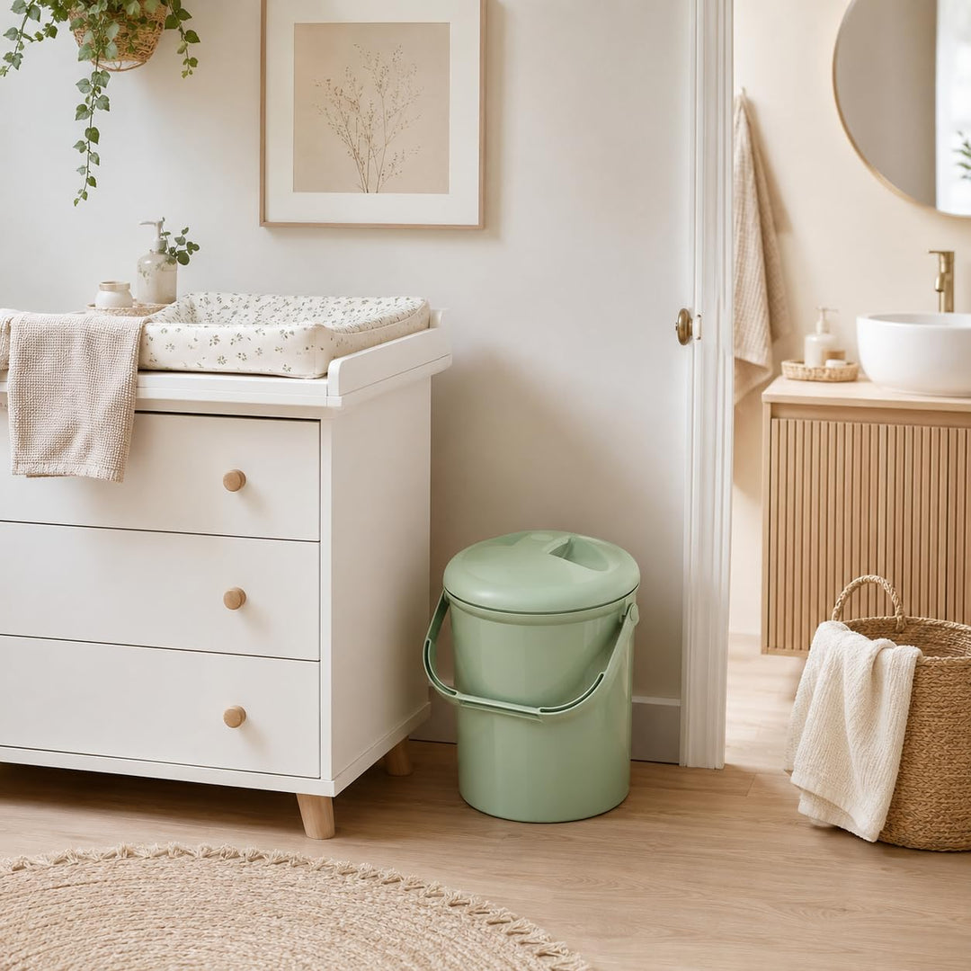 Rotho Babydesign, Bella Bambina, Windeleimer geruchsdicht ohne Nachfüllkassetten, umweltfreundlich &