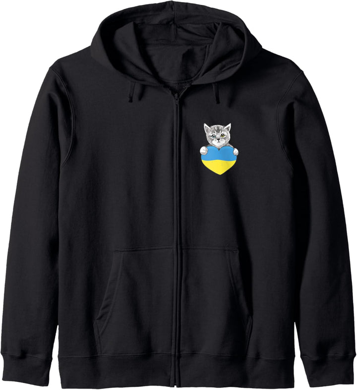 Ukrainische Katzen Ukraine Shirt Ukraine Flagge Kapuzenjacke