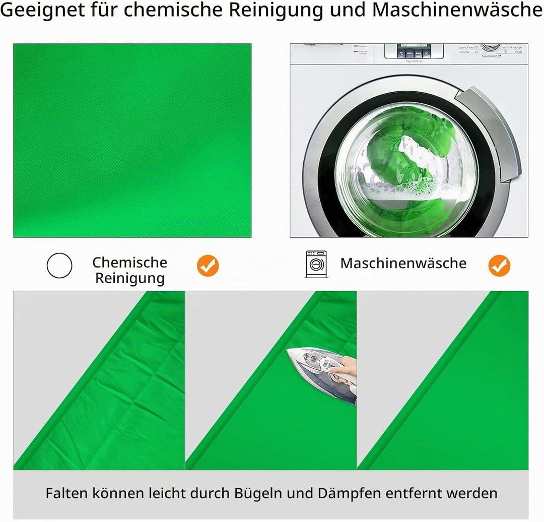 Fotografie-Hintergrund 2 * 3 M, Foto Hintergrund aus 100% Polyester mit 4 grosse Studio Klemmen &amp; 4