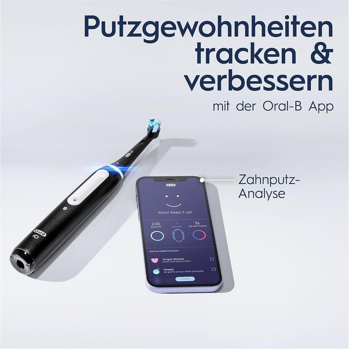 Oral-B iO Series 4 Elektrische Zahnbürste/Electric Toothbrush, Doppelpack & 2 Aufsteckbürsten, 4 Put