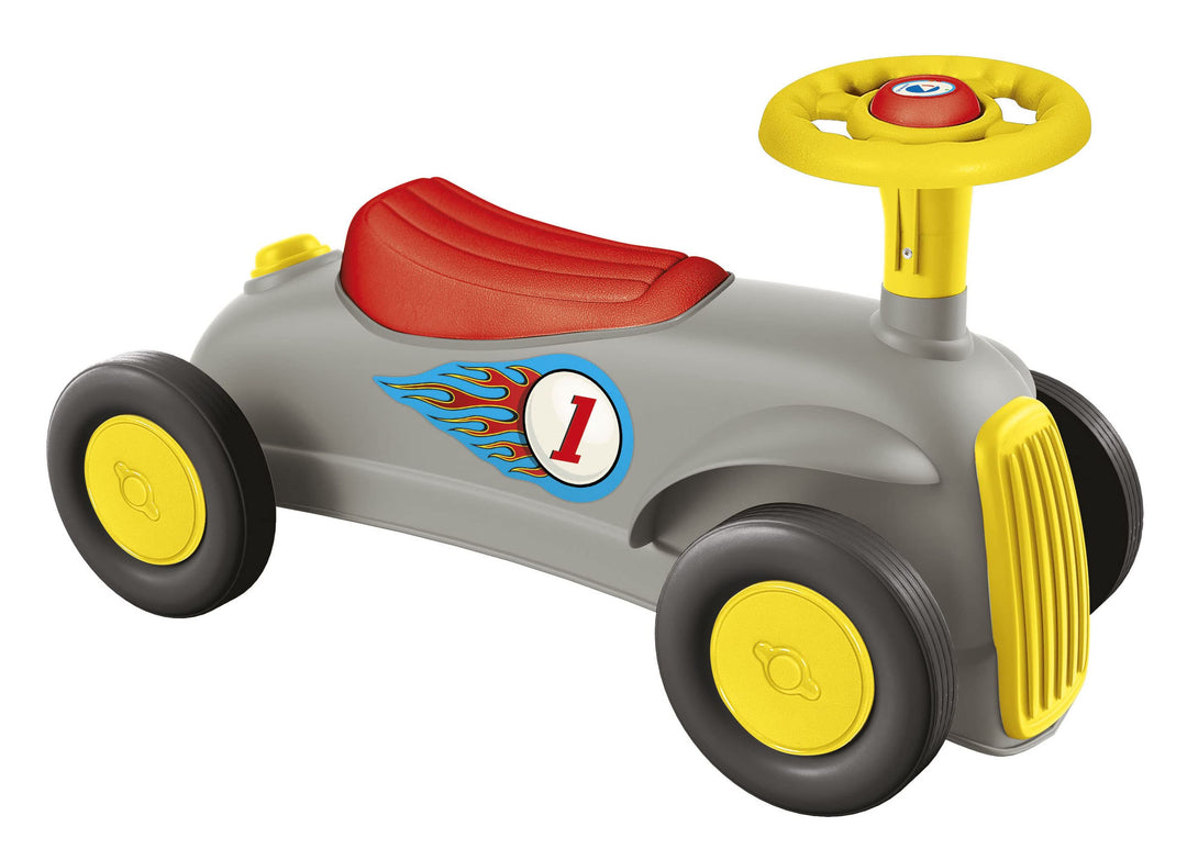 Clementoni Vintage Rennwagen 17700 Made in Italy Play for Future Lauflernwagen Mehrfarbig Kinderspie