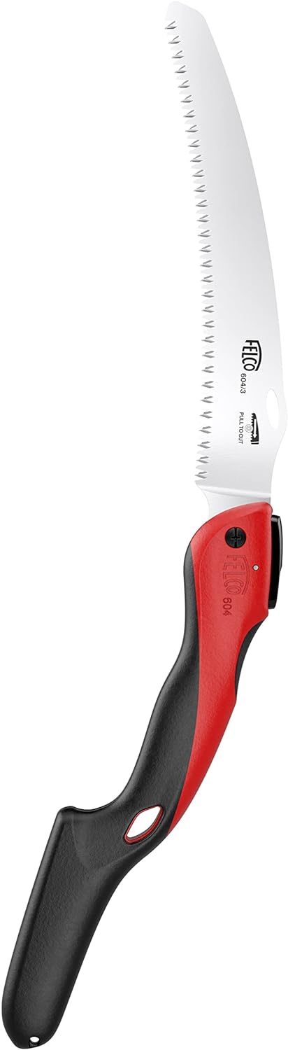 FELCO Baumsäge 604 (klappbare Säge, Klingenlänge 24 cm, mit ziehendem Schnitt, Holzsäge, für Weinbau