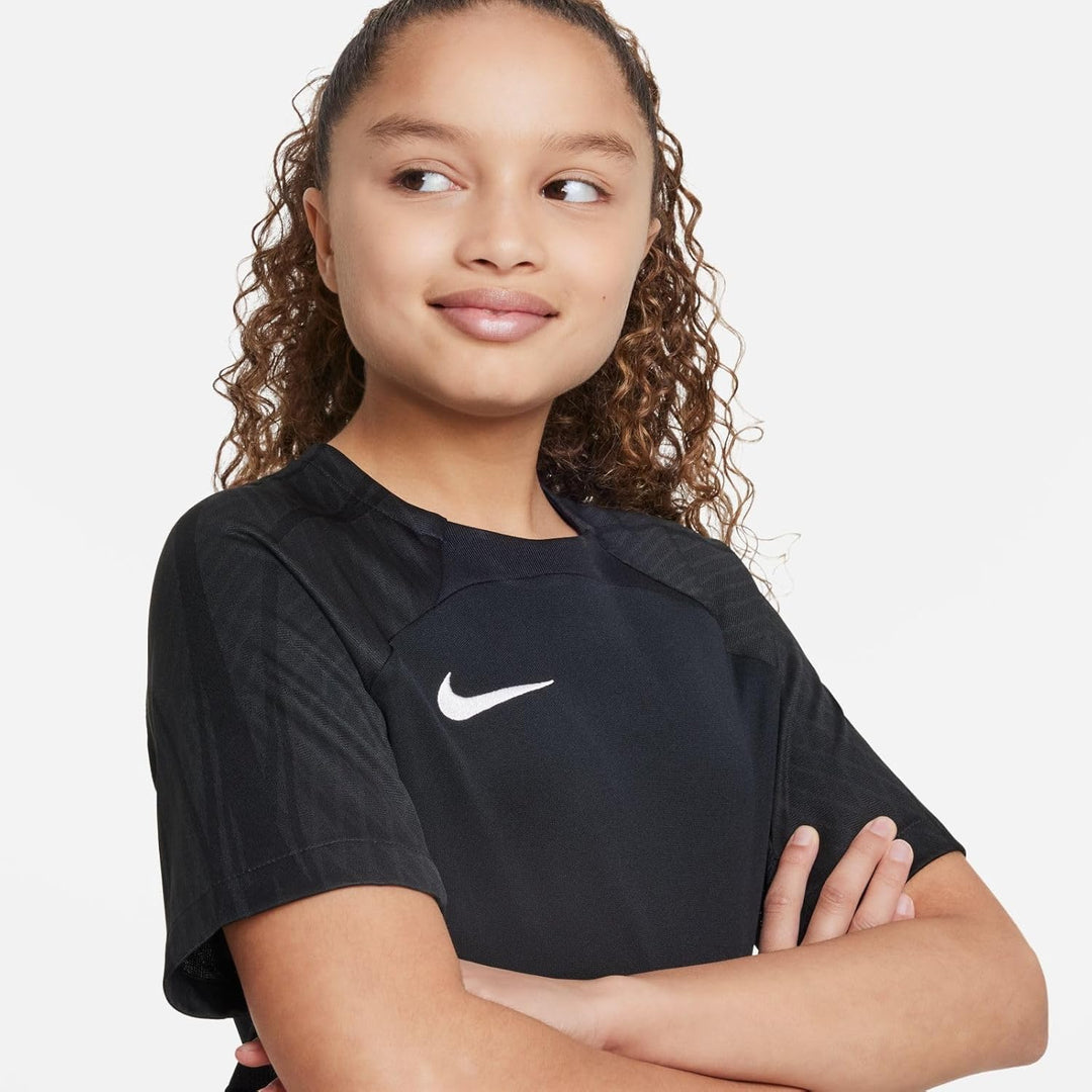 Nike Unisex Y Nk Df Strke Iii JSY Ss T-Shirt XS Black/Black/Black/White, XS Black/Black/Black/White