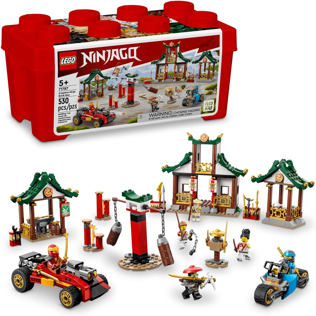 LEGO NINJAGO Creative Ninja Brick Box 71787 Bauspielzeug-Set für Kinder, Jungen und Mädchen ab 5 Jah