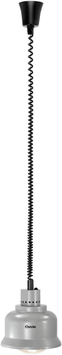 Bartscher Wärmelampe IWL250D Spiralkabel silber - 114278