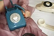 GPO 746PUSHAZU Nostalgie Telefon im 70er Jahre Design Azurblau Azorenblau Einzelbett, Azorenblau Ein