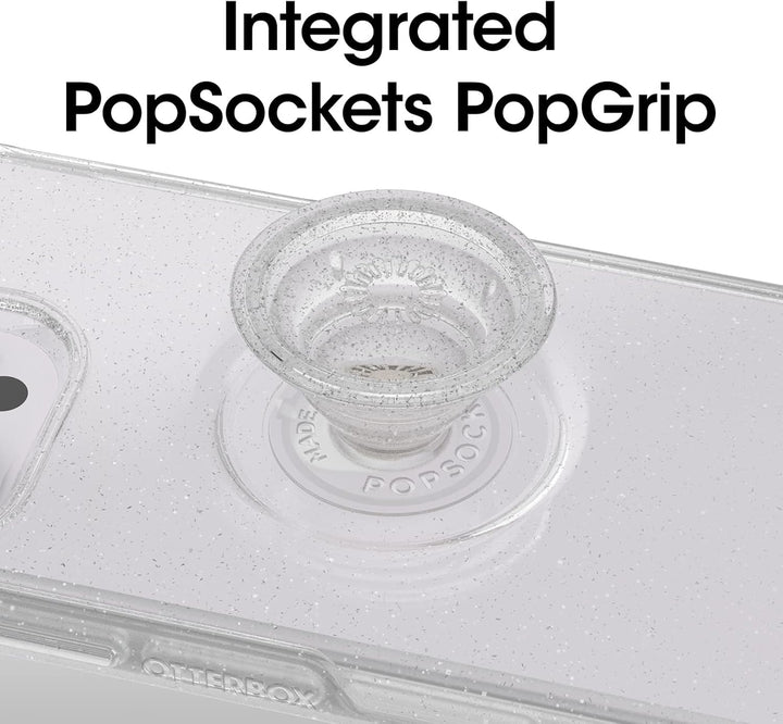 OtterBox Transparente Schutzhülle für iPhone 14 Pro (nur) Otter + Pop Symmetry Serie – Stardust-Pop