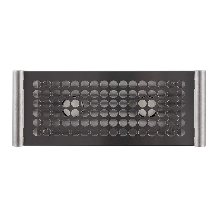 APS 35343 Speisenwärmer, Tellerwärmer, Edelstahl Speisen-Warmhalter, 2-flammig, matt poliert, 13,5 x