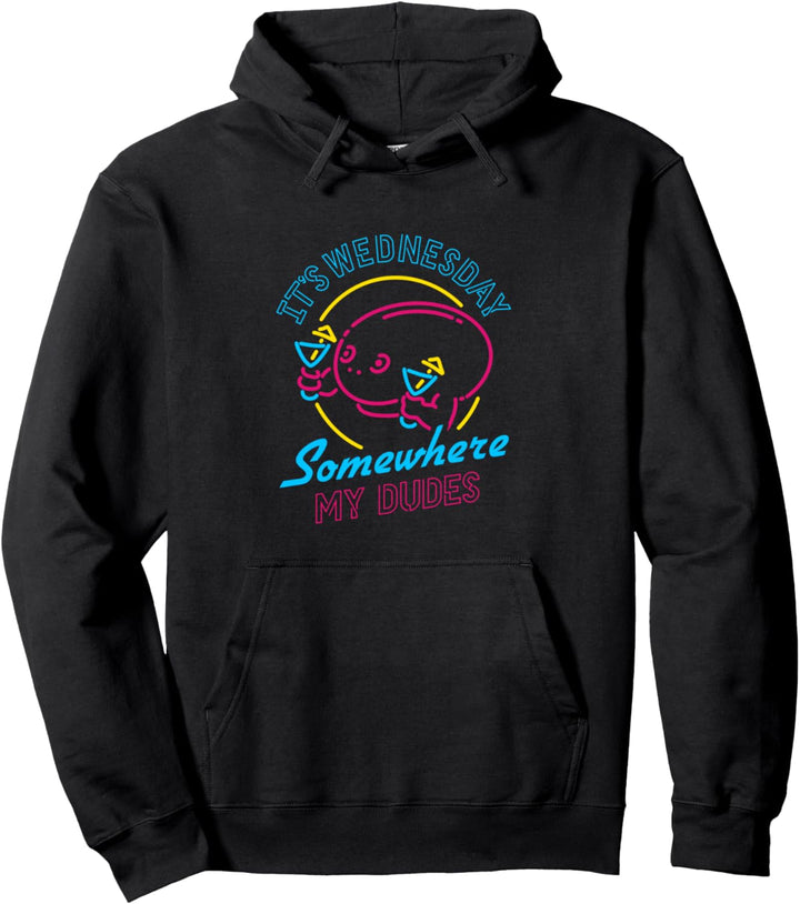 It's Wednesday Somewhere My Dudes product - Frog design Pullover Hoodie