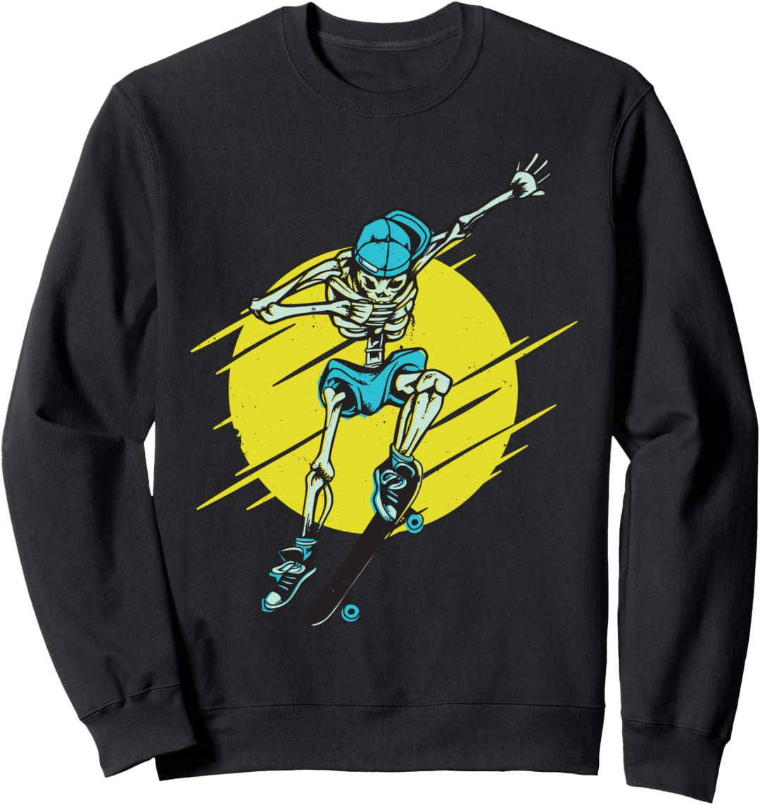Cooles Dabbing Skelett Trick Skater Geschenk Sweatshirt